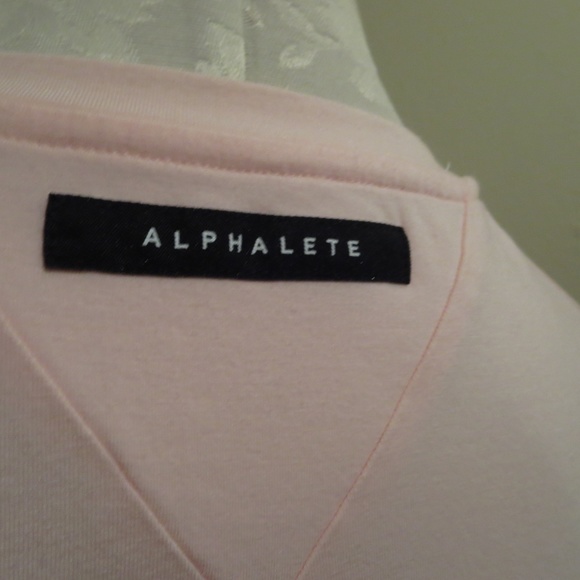 Alphalete Rolled Muscle Tee pink hex shirt sz Med - Picture 5 of 5
